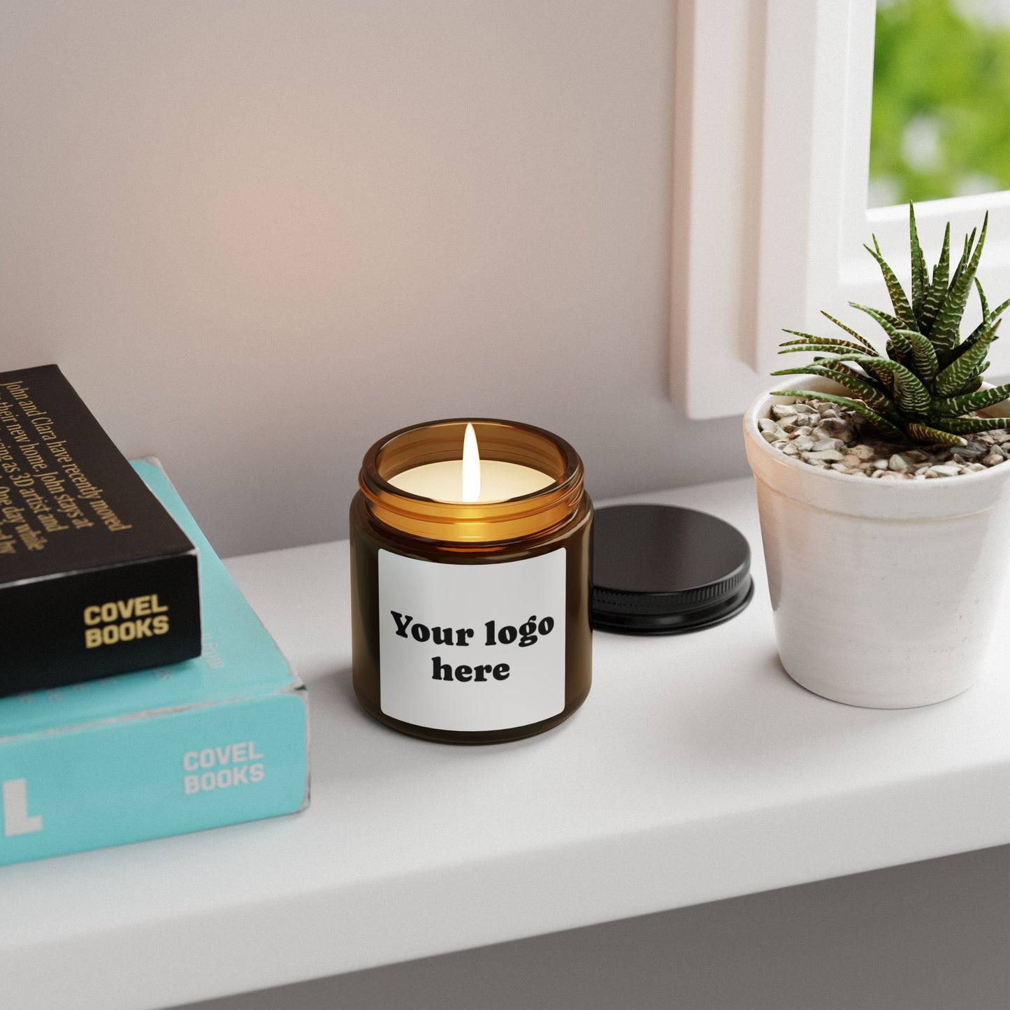 Customizable Scented Soy Candle, Eco-Friendly
