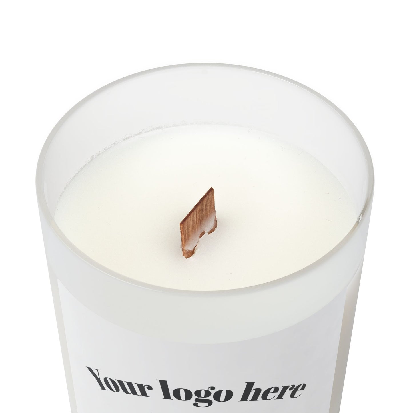 Customizable Frosted Glass Candle - Personalized Gift