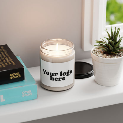 Customizable Relaxing Scented Soy Candle, 9oz Eco-Friendly