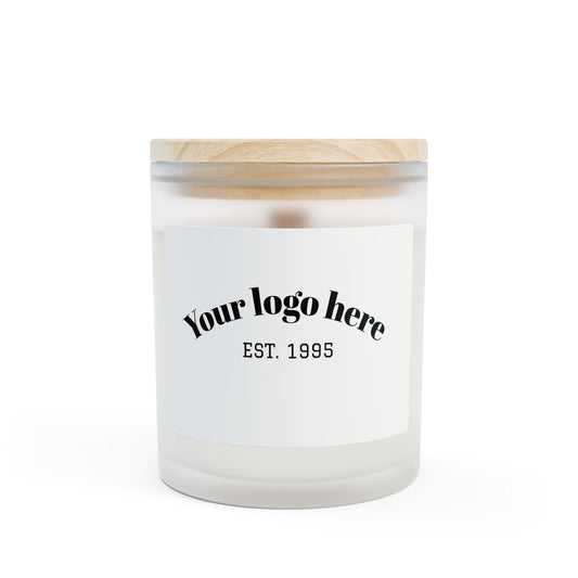 Customizable Frosted Glass Candle - Personalized Gift