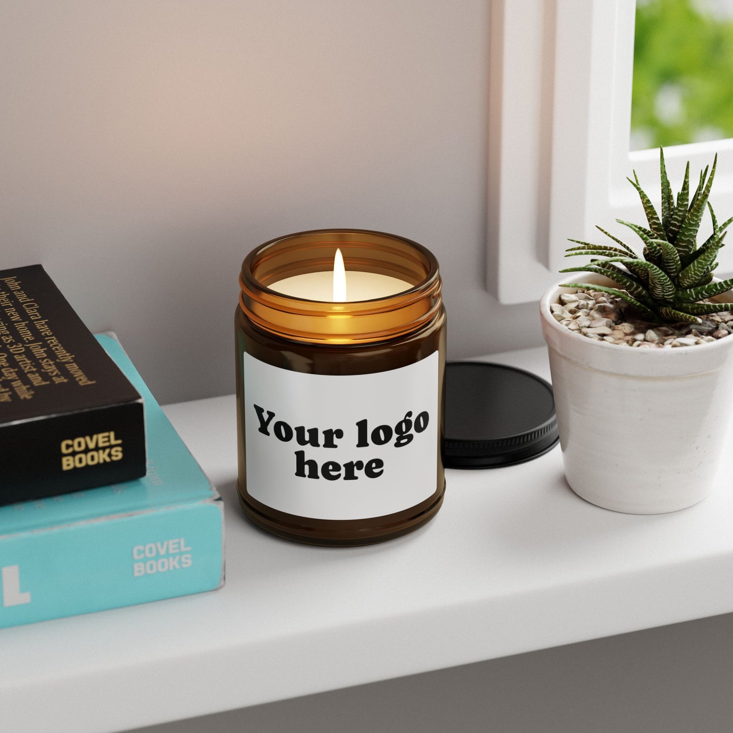 Customizable Scented Soy Candle, Eco-Friendly